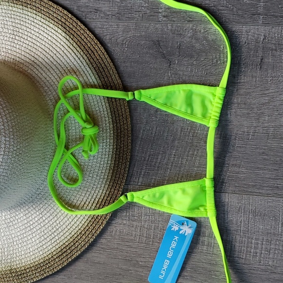 NWT Kauai fluorescent thong bikini. Size Medium - Picture 2 of 6